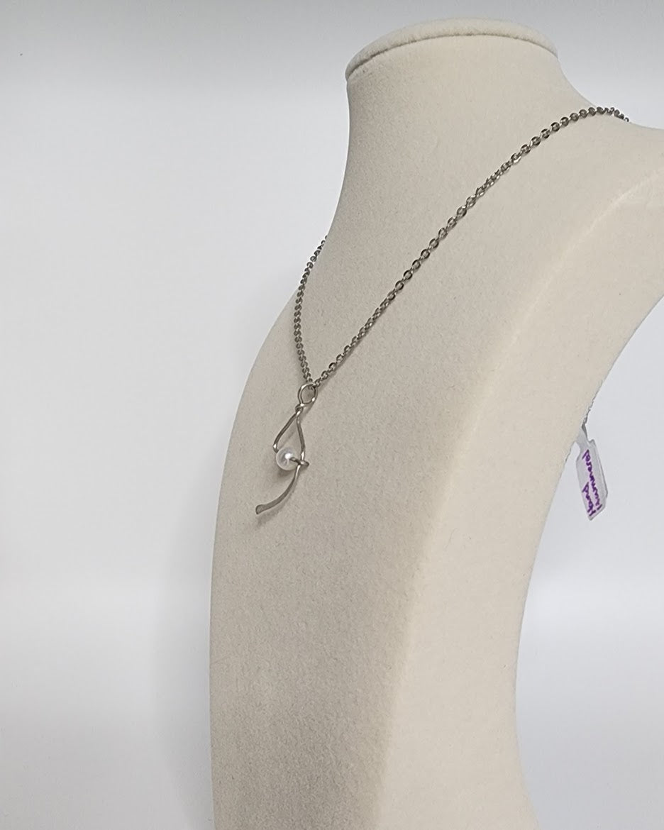 Mystical Crescent and Triangle Pendant - Hand Made