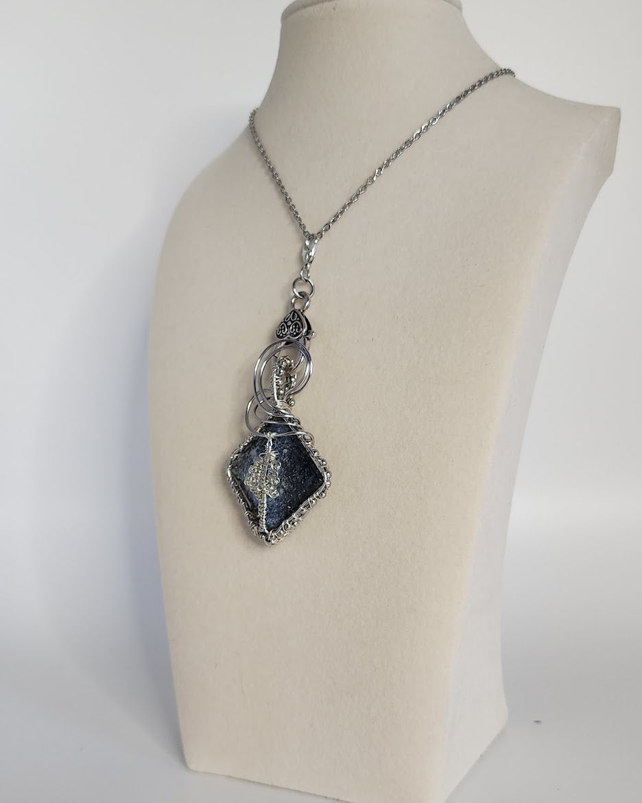 Pine Tree Beneath the  Starry Sky Pendant