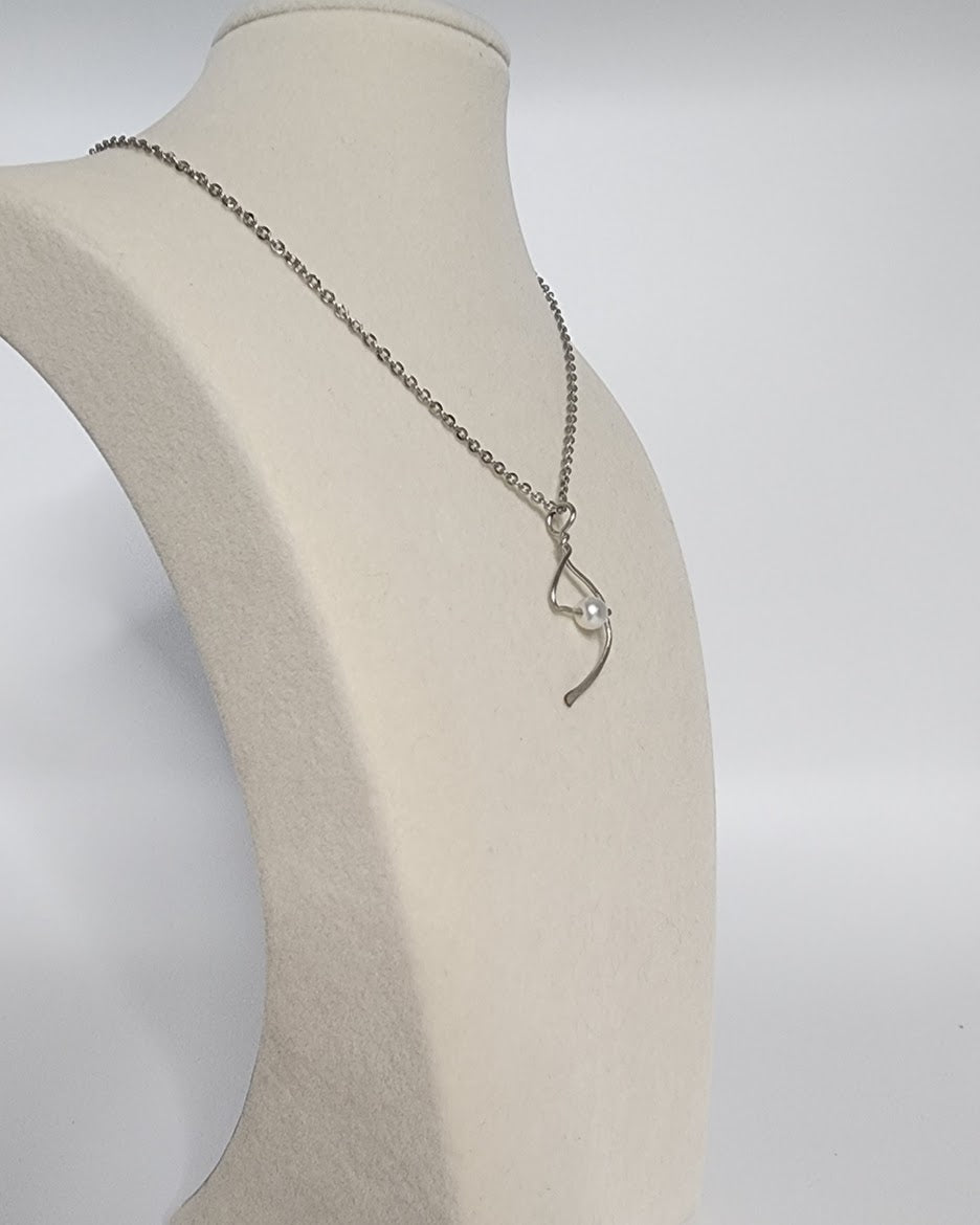 Mystical Crescent and Triangle Pendant - Hand Made